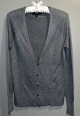 Mossimo Womens Button Up Long Sleeve Cardigan Sweater Sz S Gray • $6.25