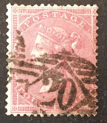 GB Queen Victoria 1855/57 VFU 4d Stamp LH • $1.23