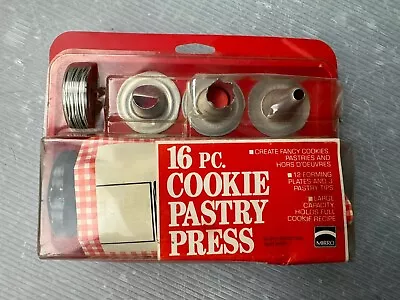 MIRRO M-0358-22 Cookie Pastry Press Maker 16 Piece / NEW • $20