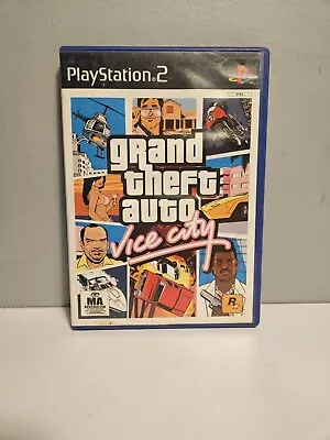 Grand Theft Auto Vice City PlayStation 2 PS2 Pre-Owned With Manual Map Missing • $19
