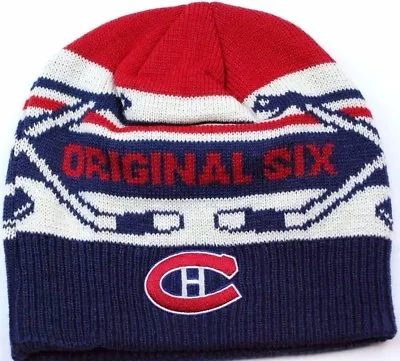 Montreal Canadiens CCM NHL Original 6 Team Logo Knit Hockey Hat Beanie OSFM  • $19.99