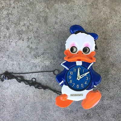 VINTAGE MI-KEN WALT DISNEY DONALD DUCK CUCKOO CLOCK Non-Working Parts Only • $427.37