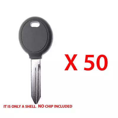 Key Shell Case Compatible With Chrysler Jeep Uncut Blade Non Chip Y159 (50 Pack) • $49.75