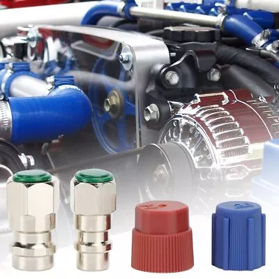 Car A/C R-12 To R-134a Retrofit Conversion Adapter Kit With 7/16 3/8 Valves Hot • $8.99