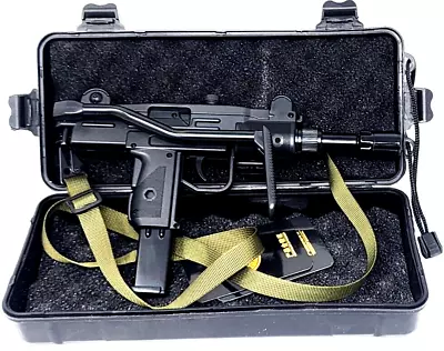 Replica Mini UZI Submachine Gun Pistol LIGHTER & Case ABS/Metal Jet Torch Flame • $49.99