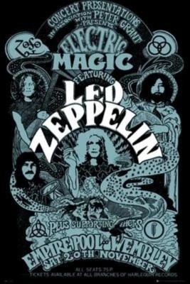 $11.44 • Buy Led Zeppelin Band Concert Page Plant Jones Bonham 8.5x11 Photo Picture Poster