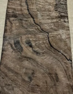 Walnut Burl Swirl Wood Veneer 5.5  X 17  Raw No Backing 1/42  Thickness A- Grade • $22.50