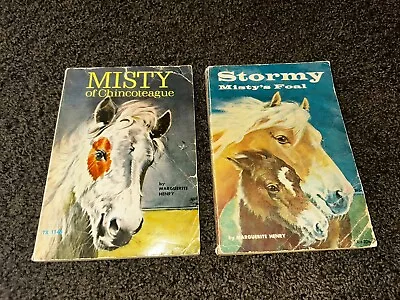 Misty Of Chincoteague & Stormy By Marguerite Henry 1970s Horse Books Vtg PB 1973 • $4.99