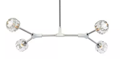 Elegant Lighting 3508D30 Zayne 4 Light 21 W Multi Light Pendant - Chrome • $250