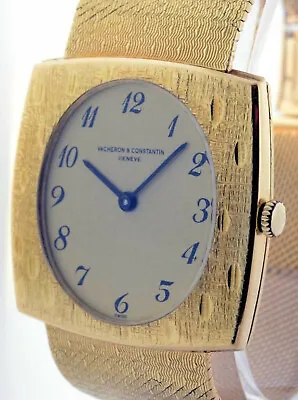 Vacheron Constantin Vintage Mens 18k Gold  Bracelet Watch Mechanical 7395 • $7195