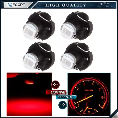 4X Red T3 Neo Wedge 1-2835-SMD LED Bulb For Honda A/C Climate Control Light Lamp • $8.39