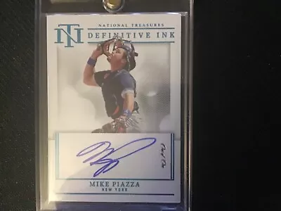 2023 National Treasures Baseball 1/1 Mike Piazza Definitive Ink • $150