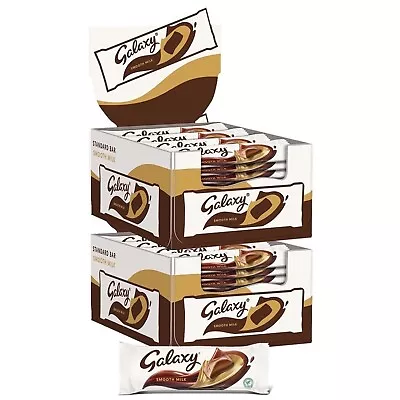 48 X Galaxy Smooth Milk Chocolate Bar 42g Bulk Buy Total 2.01kg • £26.99