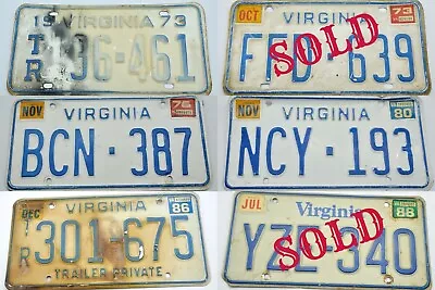 Virginia VA License Plate FREE SHIPPING • $9.99