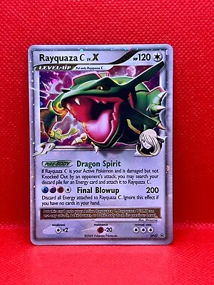 Pokémon Rayquaza C LV. X DP47 Diamond And Pearl Black Star Promo Holo Card 2009 • $30