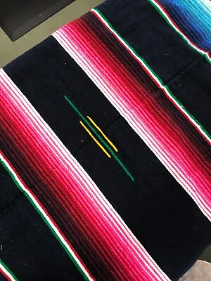 Mexican Blanket/Table Runner - Multicolor 34 X76  • $24.99