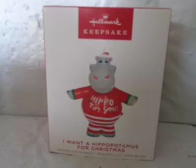 2023  Hallmark - I Want A Hippopotamus For Christmas Ornament - Magic Sound • $23.75