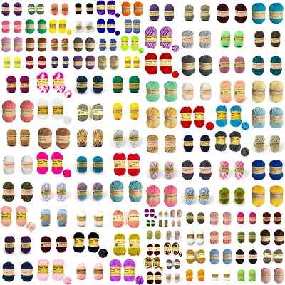 $4.95 • Buy 100g 8 Ply Knitting Yarn Acrylic Super Soft Solid Multi Colour Baby Cozy Chunky
