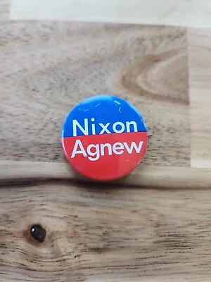 Vintage Richard Nixon Agnew Republican Presidential Campaign Small Pin Button • $9.75