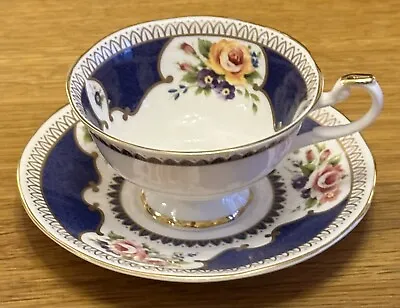 Queens Fine Bone China Langham Pattern Cup & Saucer. A Crownford Product. • £11.99