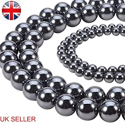 £7.79 • Buy GRADE A QUALITY HEMATITE SHAMBALLA SPACER BEADS SIZES: 4mm 6mm 8mm 10mm 12mm BD5