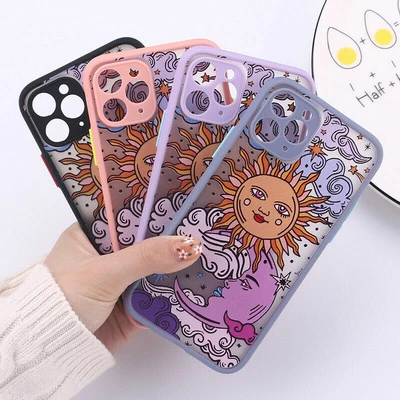 $12.63 • Buy Sun Moon Art Phone Case Cover For IPhone XS 11 12 13 Pro Max 7 8 + XR Graffiti
