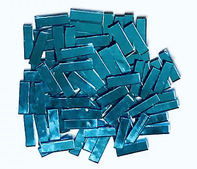 50 1/4  X 1  Border Blue Turquoise SILVERCOAT MIRROR (discontinued) Mosaic Tiles • $4.75