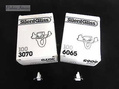£4.59 • Buy 2 Silent Gliss Curtain Track Twist & Turn End Stops Part 3070 Small & 6065 Large