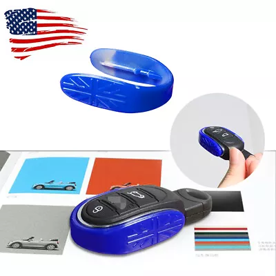 Union Jack 3D Blue Car Key Fob Case Shell Holder For 2014-19 MINI Cooper 3rd Gen • $9.99