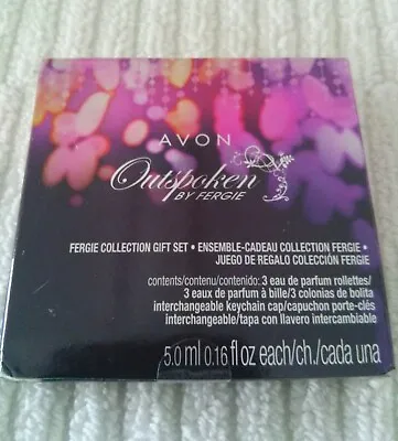 Avon Fergie Collection Gift Set EDP Rollettes Intense Viva Outspoken NEW NIB • $22.50