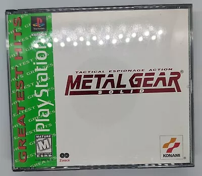 Metal Gear Solid PS1 PlayStation 1 Greatest Hits Complete CIB AUTHENTIC TESTED • $7.82