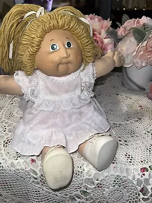 1983 Cabbage Patch Kid Tsukuda JAPAN HM2 BLOND HAIR GREEN EYES RARE • $110