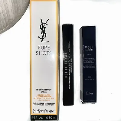 YSL Pure Shots Serum 50ml DIOR Liquid Lip Stain Bobbi Brown Eyeliner Scotch • £75