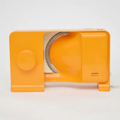 Vintage 70s KRUPS 375 Electric BREAD SLICER / Orange Space Age • $120