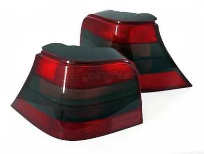 $99.75 • Buy VW Golf MK4 4 Euro E-Code Red Black Smoke Tail Lights Rear Lamp R32 Anniversary