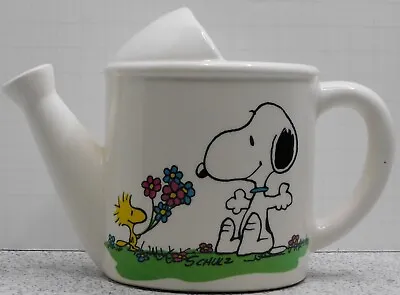 Vintage Peanuts Snoopy & Woodstock Ceramic Planter Excellent Condition HTF • $39.95