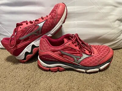 Mizuno Womens Wave Inspire 12 410745 8P73 Pink Running Shoes Sneakers Size 6.5 • $19.99