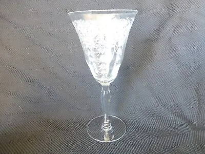 $12 • Buy Vintage Morgantown Etched Glass Carlton Pattern Goblet