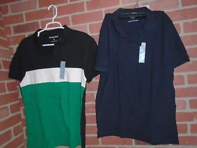 Primark Mens Lot Of 2 Polo Shirts Adult Large New With Tags • $19.99