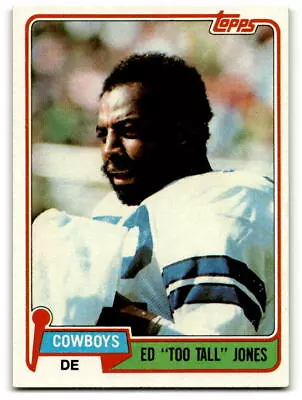 1981 Topps #185 Ed  Too Tall  Jones Dallas Cowboys • $1.60