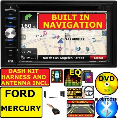 FORD MERCURY GPS NAVIGATION SYSTEM BLUETOOTH CD DVD Car Radio Stereo Double Din • $349.99