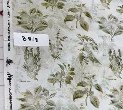 McKenna Ryan ‘Vintage Farmhouse’ Herb Garden Hoffman Cotton Quilt Fabric Half Yd • $5.98