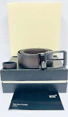 Montblanc - Leather Goods Leather Belt Black Nuanced - 129456 New • $496.33