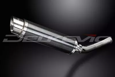 Delkevic 14  Carbon Round Slip On Muffler - Kawasaki Z750 2004-2006 Exhaust • $364.99