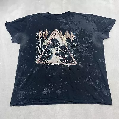 Def Leppard Graphic Band Tee Thrifted Vintage Style Size 2XL • $3