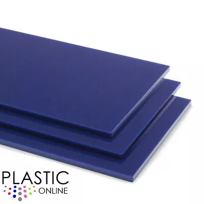 Dark Blue Perspex Acrylic Sheet Colour Plastic Panel Material Cut To Size • £79.65