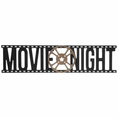 Movie Night Wood Wall Décor. Theater Room Decor  • $21.99