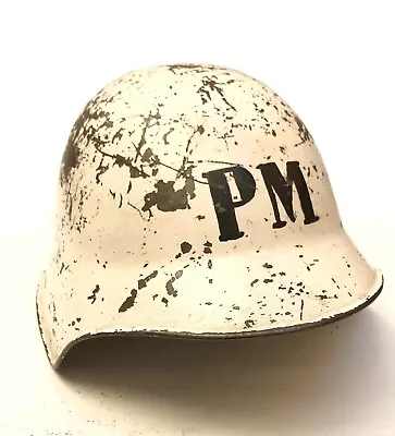 Genuine ARGENTINE ARMY M38 Helmet Swiss 1918 Model Argentine PM MILITARY POLICE • $320