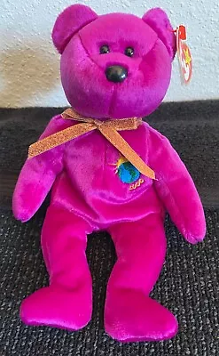 1999 Millenium Rare Name Spelling Error Ty Beanie Baby Bear Purple 🐻 With Tags • $19.99