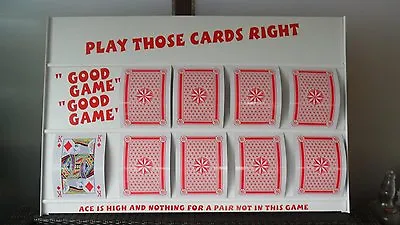£79.95 • Buy Play Your Cards Right Higher Lower Game Board With Extra Large A4 Playing Cards